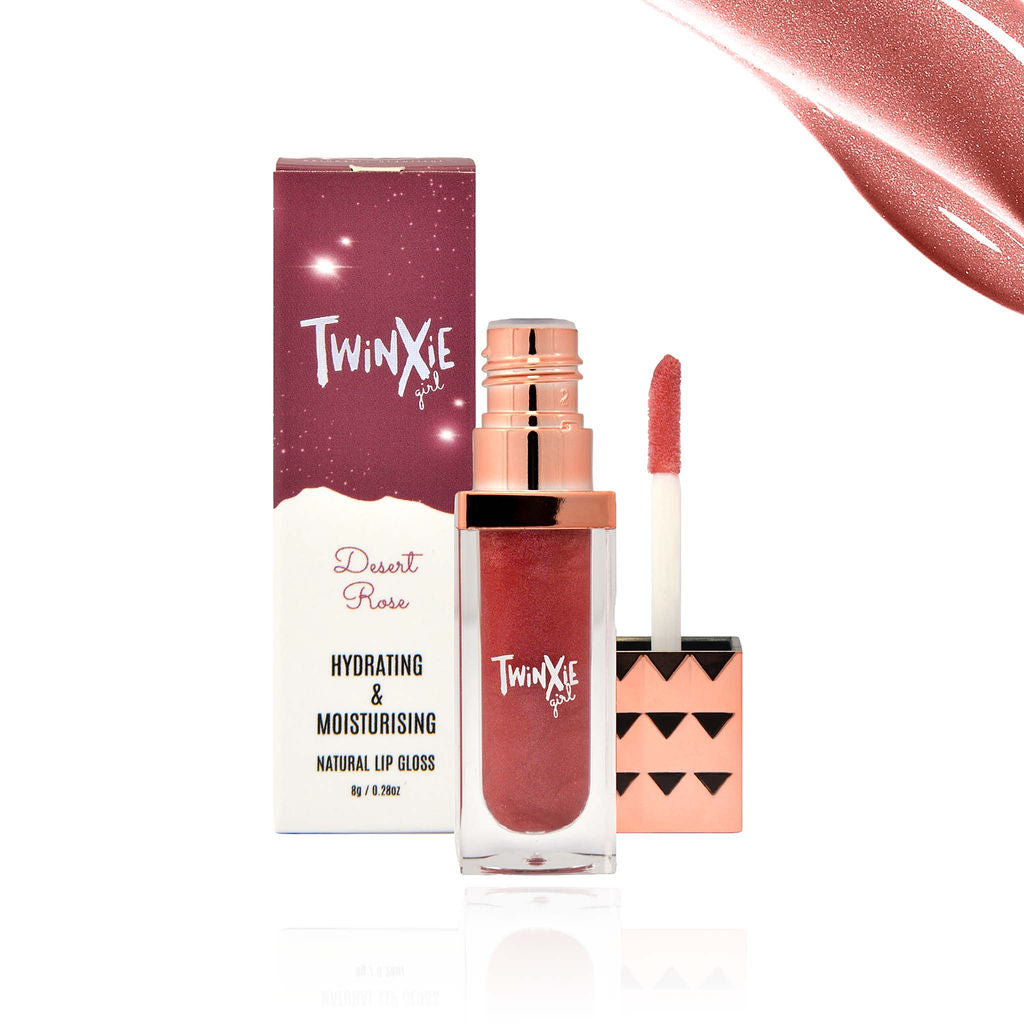 TwinxieGirl Desert Rose Lip Gloss Packaging